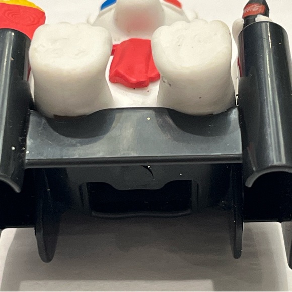 COCA-COLA Cineplex Santa Claus Ornaments Holding Popcorn + 3 Tin Holiday Baubles - Picture 4 of 13